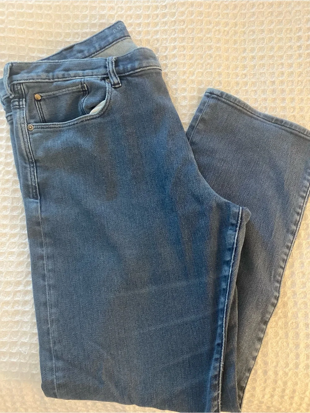Banana Republic Men's Traveler Straight-Leg Blue Jeans 38x32